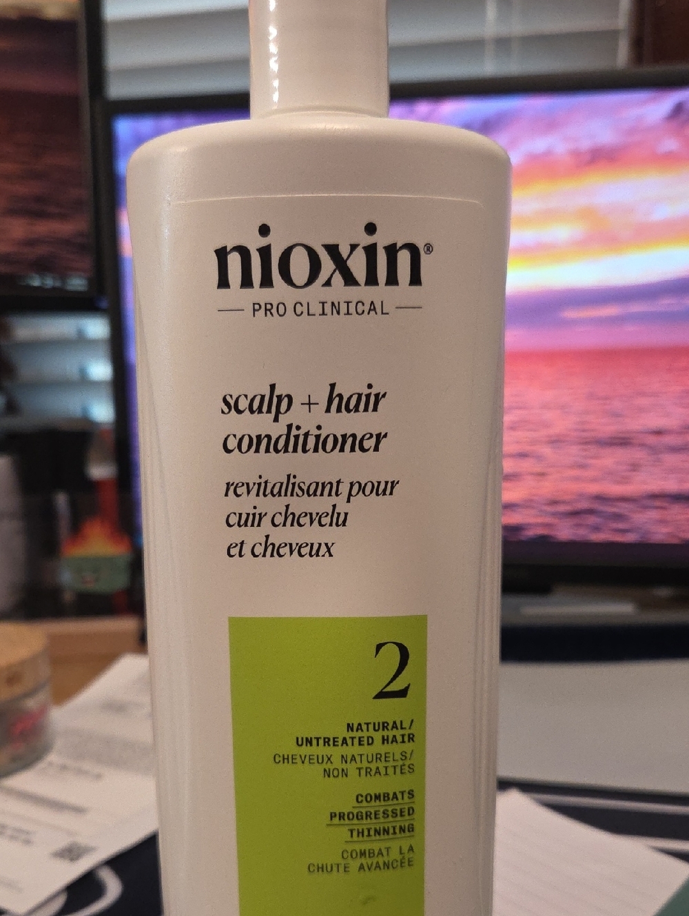 Nioxin Scalp + Hair Conditioner 2 - White Bottle with Green Label